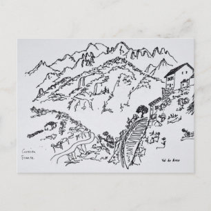 Carte Postale Val d'Asco accidenté Corse, France