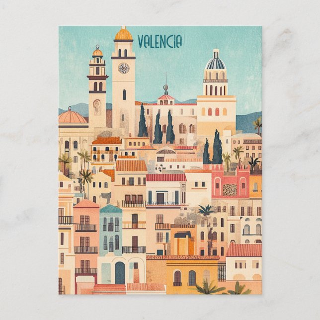 Carte Postale Valence Espagne (Devant)