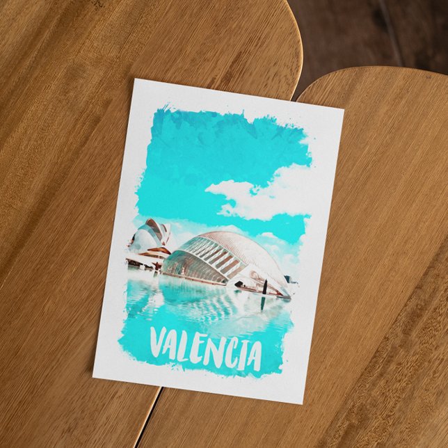 Carte Postale Valencia Espagne L’Hemisfèric (Valencia Spain travel postcard)