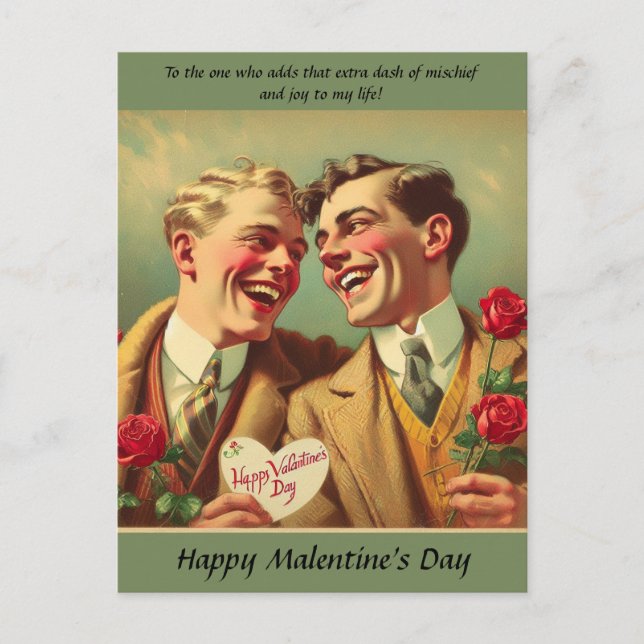 Carte postale Valenitne 'Malentine's Day (Devant)