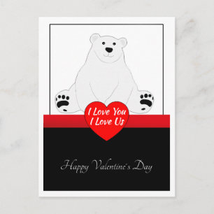 Carte Postale Valentine Bear