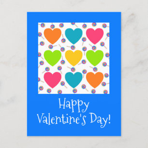 Carte Postale Valentine coeur motif pour enfant par Jo Images