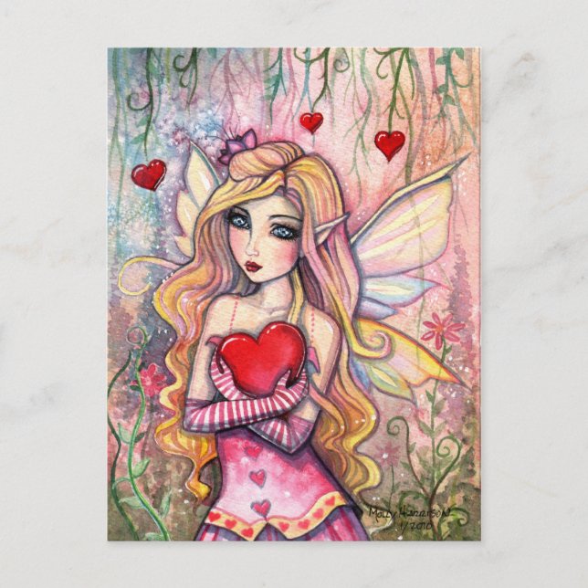 Carte postale Valentine Fairy par Molly Harrison (Devant)