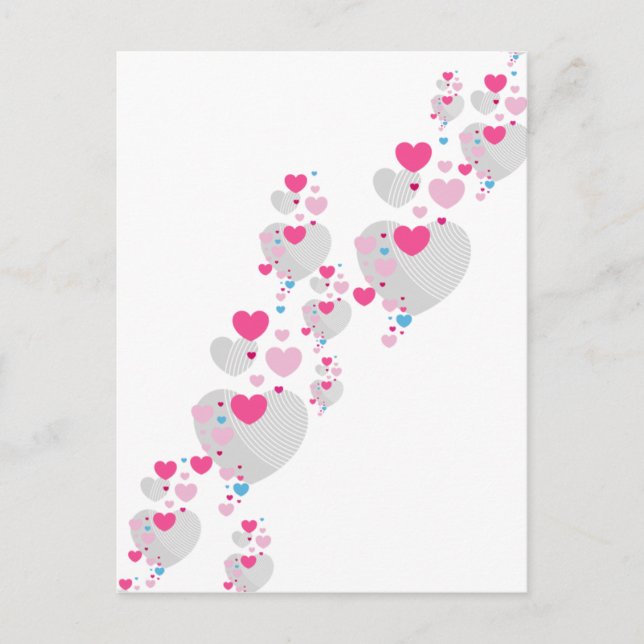 Carte postale Valentine Hearts (Devant)