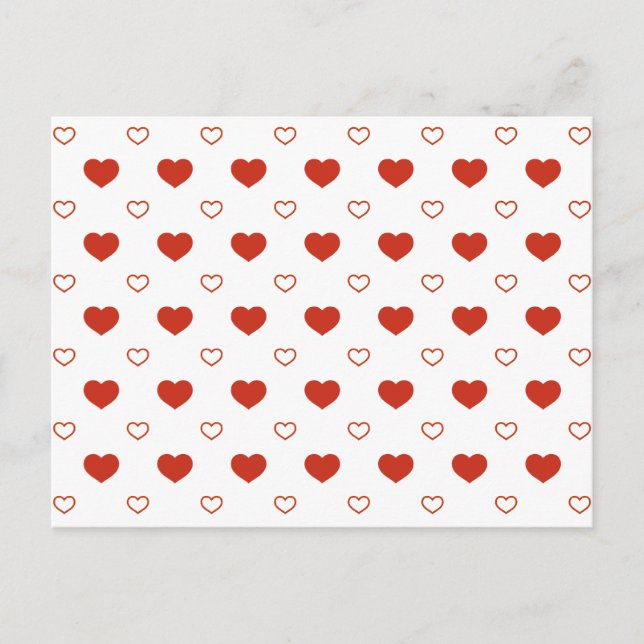 Carte postale Valentine Hearts (Devant)