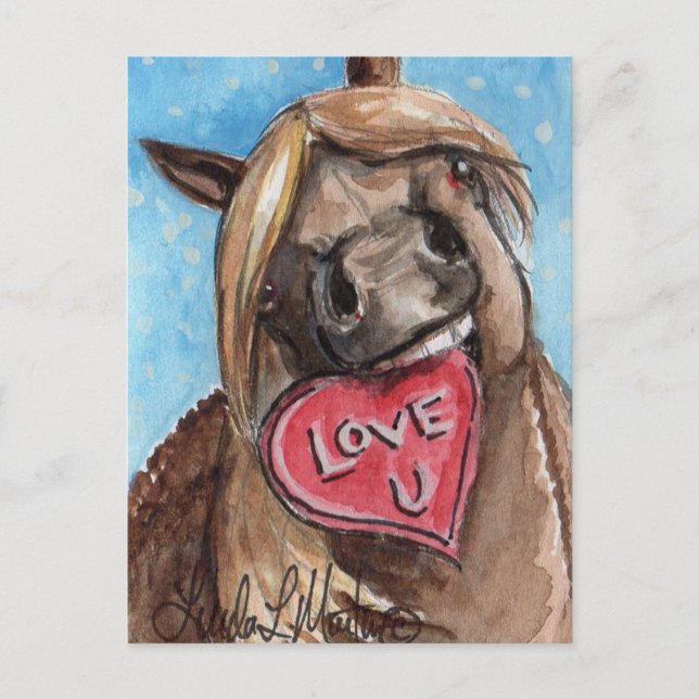 Carte postale Valentine Pony Taffy (Devant)