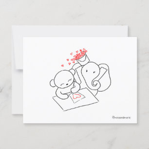 Carte Postale Valentine Surprise
