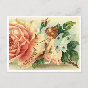 Carte Postale Valentine, Un message d'amour vrai, victorien