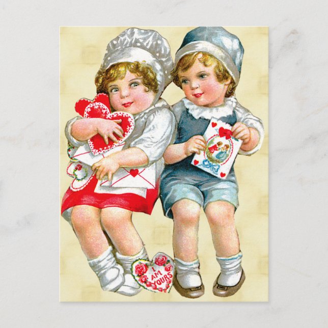 Carte Postale Valentine vintage (Devant)