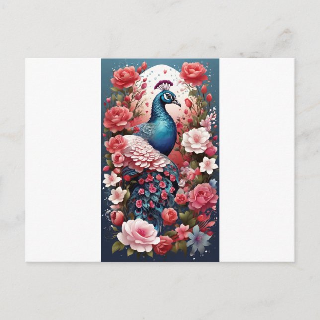 Carte Postale Valentine's Day Bliss : Floral Symphony Post Card (Devant)