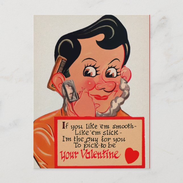 Carte Postale Valentines Déplaisantes vintages (Devant)