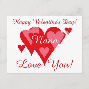 Carte Postale Valentines par Janz pour Nana Love You
