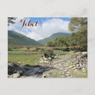 Carte Postale Vallée cachée du Tibet
