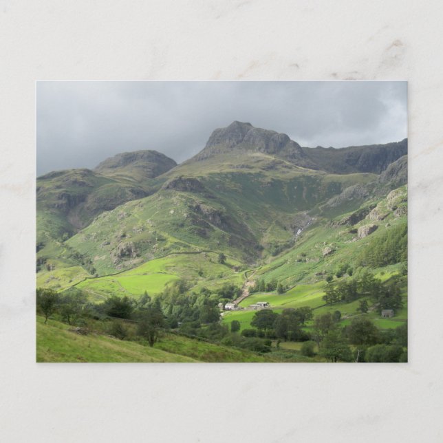 Carte Postale Vallée de Great Langdale, district des lacs, Angle (Devant)