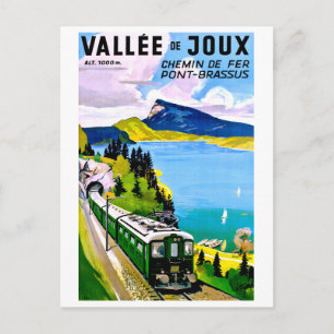 Carte Postale Vallée de Joux, le pont vient du tunnel