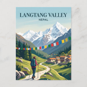 Carte Postale Vallée de Langtang Népal