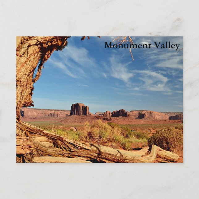 Carte postale - vallée de monument (Devant)