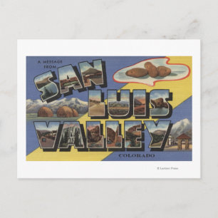 Carte Postale Vallée de San Luis, Colorado - Grande Lettre