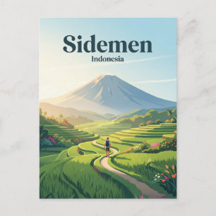 Carte Postale Vallée de Sidemen Indonésie