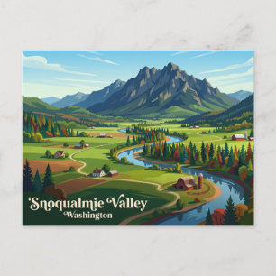 Carte Postale Vallée de Snoqualmie États-Unis