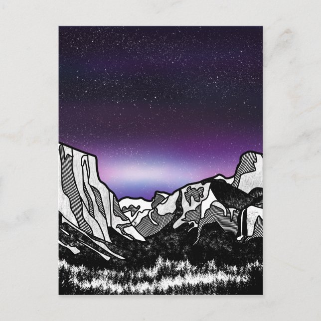 Carte Postale Vallée de Yosemite (Devant)