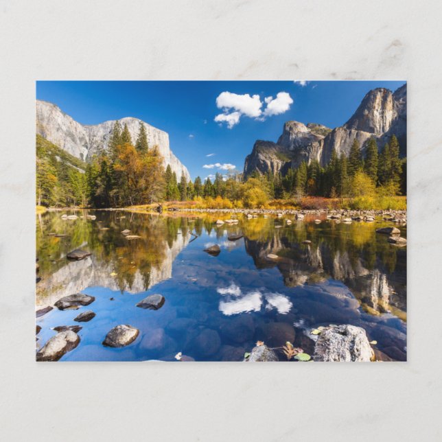 Carte Postale Vallée de Yosemite à l'automne (Devant)