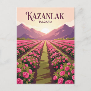 Carte Postale Vallée des Roses Bulgarie