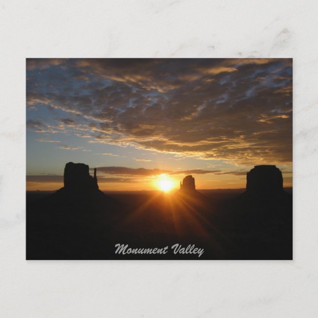 Carte Postale Vallée du Monument (Devant)