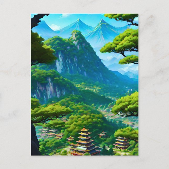 Carte Postale Vallée du palais chinois (Devant)