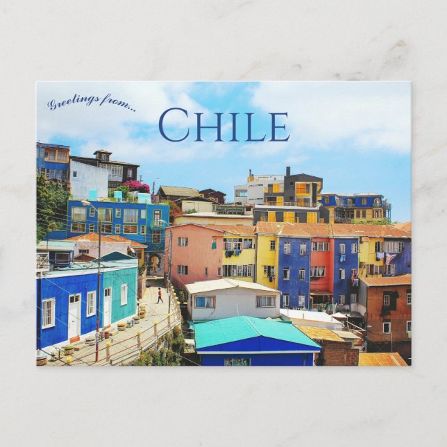 Carte Postale Valparaiso Chile (Devant)