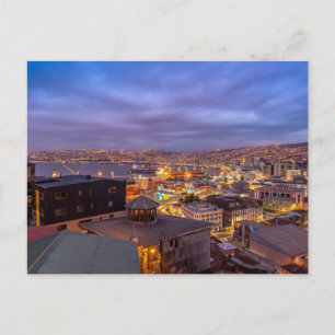 Carte Postale Valparaiso la nuit