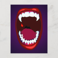 Vampire Dents Horreur Monster Fangs Rouge violet