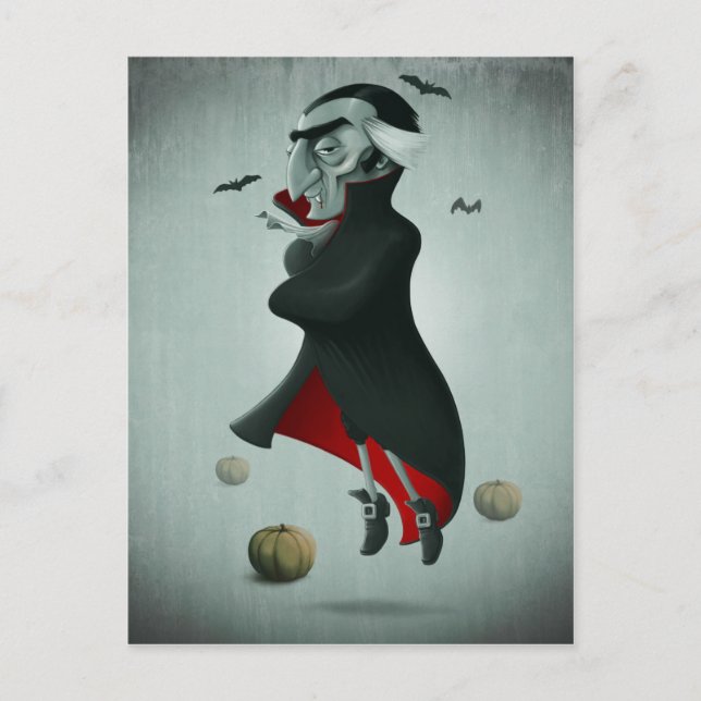 Carte Postale Vampire halloween (Devant)