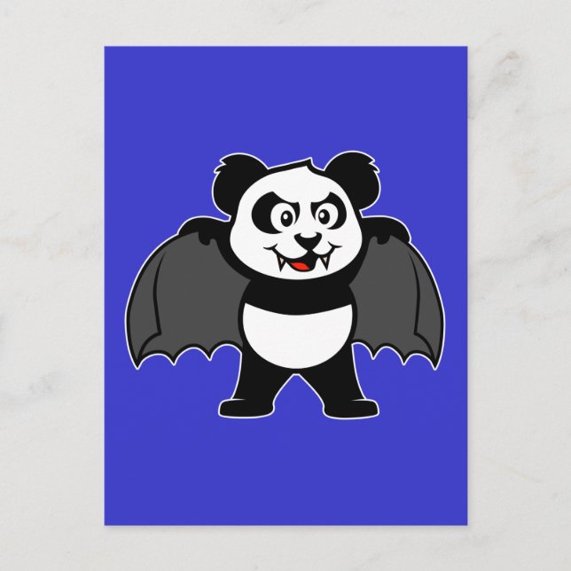 Carte Postale Vampire Panda (Devant)