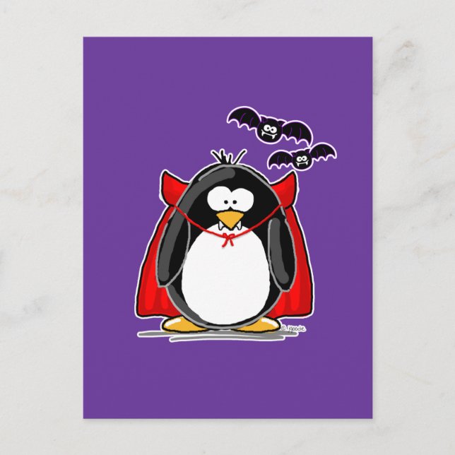 Carte Postale Vampire Penguin (Devant)