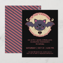 Vampurr Déplaisant Cute Halloween fête d'anniversa