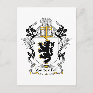 Carte Postale Van der Poll Family Crest