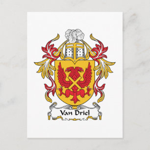 Carte Postale Van Driel Family Crest