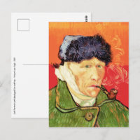 Van Gogh - Autoportrait avec l'oreille bandée et p