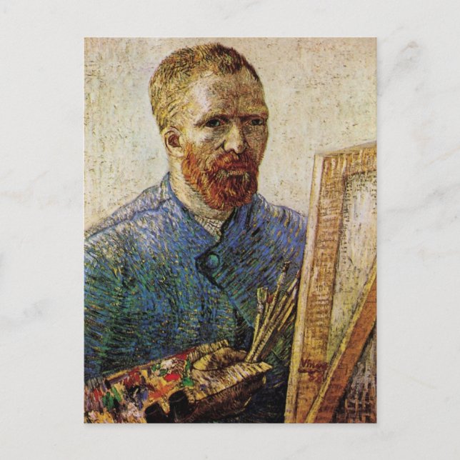 Carte Postale Van Gogh Autoportrait devant Easel (Devant)