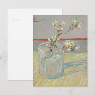 Carte Postale van Gogh - Brin d'amandier en fleurs dans un verre