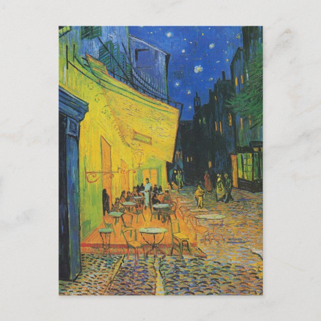Carte Postale Van Gogh | Café Terrasse en soirée | 1888 (Devant)