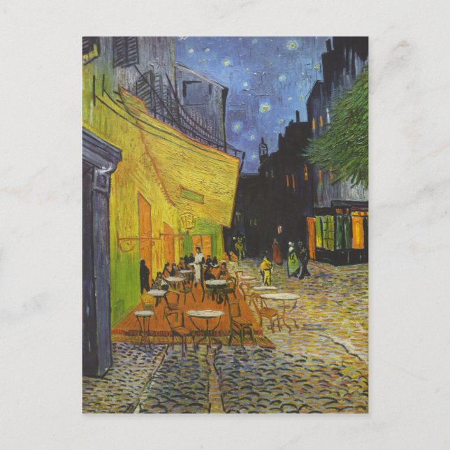 Carte Postale Van Gogh Cafe Terrasse Post-impressionniste (Devant)