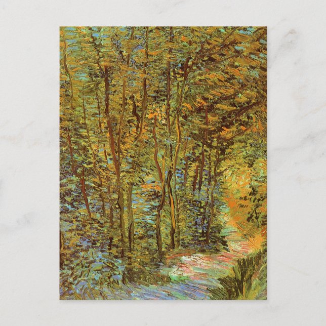 Carte Postale Van Gogh - Chemin dans les bois (Devant)