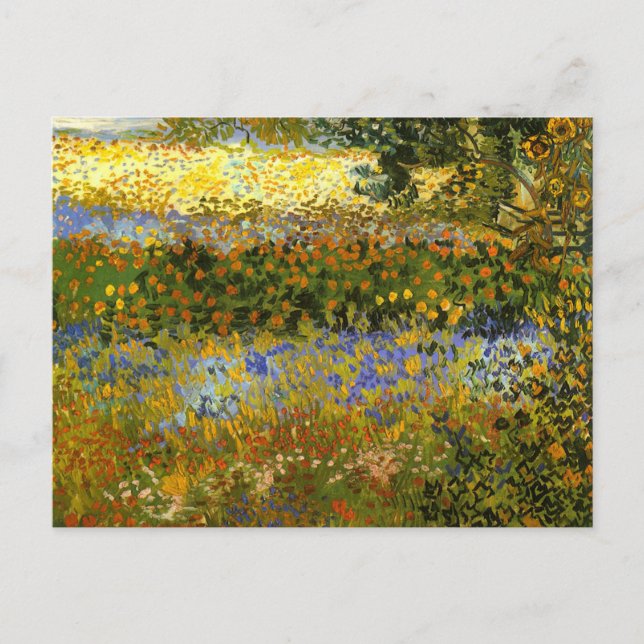 Carte Postale Van Gogh - Flower Garden, (Devant)