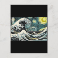 Van Gogh La Nuit étoilée - Hokusai La Grande Vague