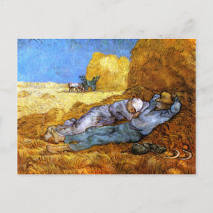 Carte Postale Van Gogh : Le repos de midi du travail