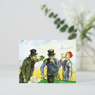 Carte Postale Van Gogh - Les Buveurs, peinture célèbre,