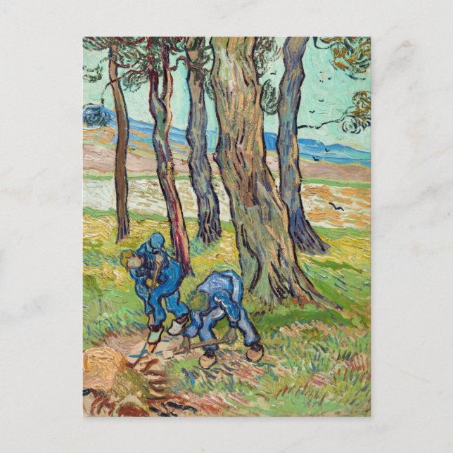 Carte Postale Van Gogh - Les Diggers, célèbre peinture, (Devant)