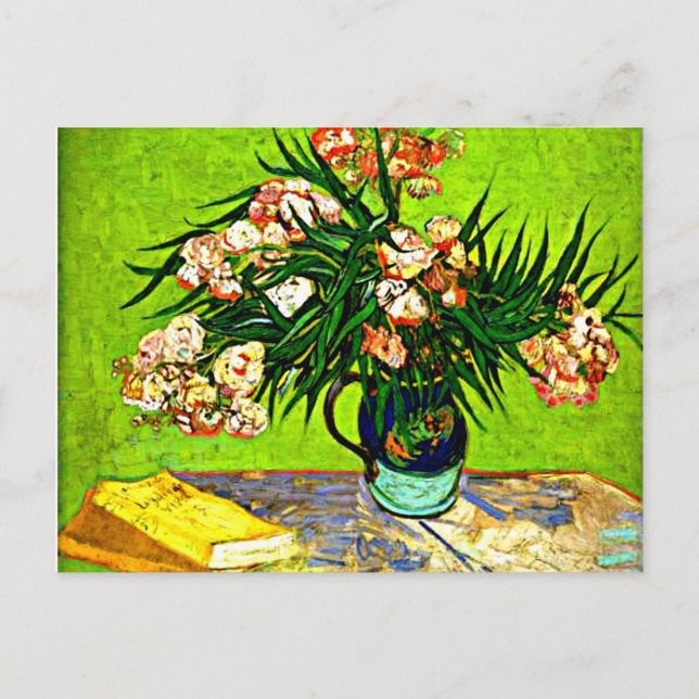 Carte Postale Van Gogh - Oleandres et livres (Devant)